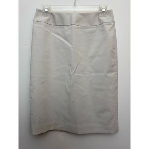 Ann Taylor cream pencil skirt